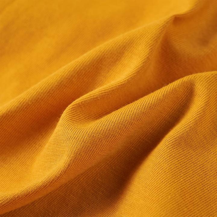 Immagine prodotto vidaXL Camicia da bambino a maniche lunghe ocra 128,Materiale: 100 (128)