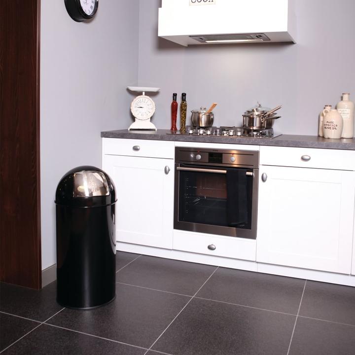 Produktbild kaiserkraft Push-Abfallsammler BULLET PUSH, Stahlblech (40 l)