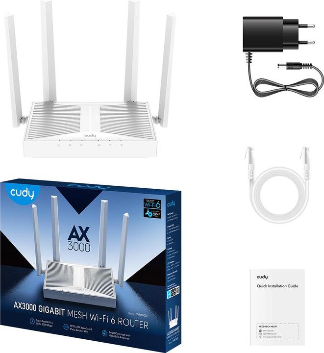 Actual product image Cudy WR3000E
