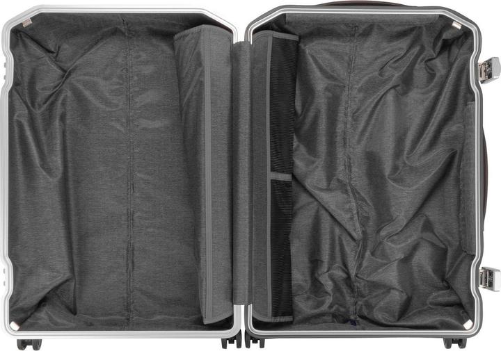 Image du produit Piquadro PQ-Light - Ultra Slim Trolley à coque dure de taille moyenne Noir/cuir (67 l, M (50 - 90l))