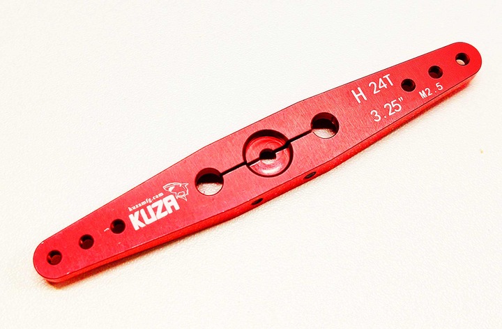 Produktbild Kuza servohebel 2-arm hitec 24t 84/72/60mm 3.25" m2,5 heavy duty v2 aluminium