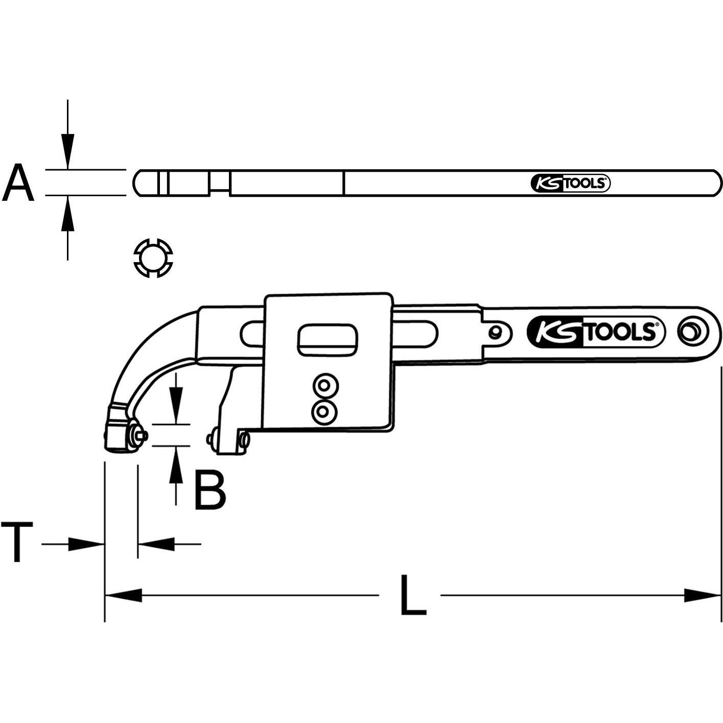 Thumbnail - KS Tools, Schraubenschlüssel, 517.1330 (200 mm, 130 mm, 80 mm, 30 mm, 180 mm, 190 mm, 70 mm, 110 mm, 60 mm, 160 mm, 50 m...