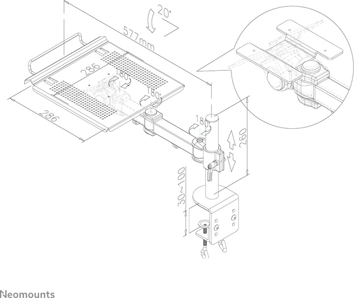 Actual product image Neomounts D100