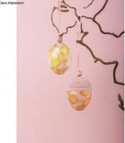 Actual product image False Plastic eggs, 10cm ø, 4 pieces (4x)