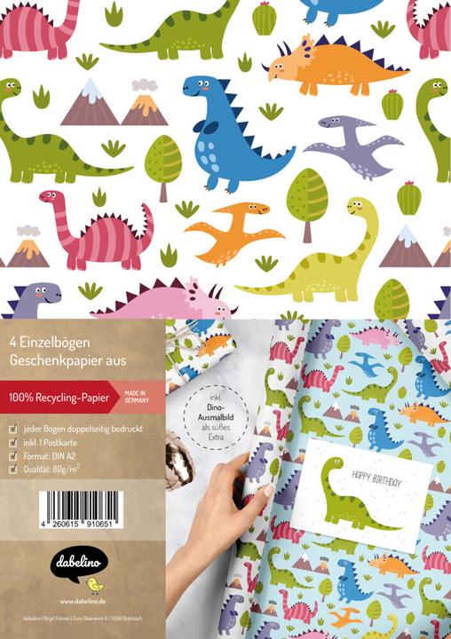 Dabelino Set De Papier Cadeau Pour Enfants, Licorne