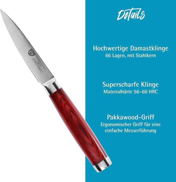 Produktbild Gräwe Damaszener Gemüsemesser 10cm (10 cm)
