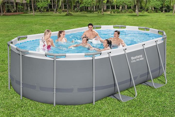 Immagine prodotto Bestway Set ovale in acciaio Power (424 x 250 x 100 cm)