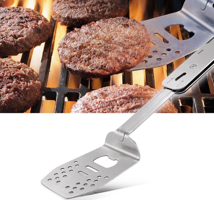 Actual product image Stahlwerk BBQ multitool barbecue set with barbecue tongs barbecue fork barbecue turner