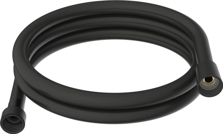 Actual product image Schütte Bathroom shower hose 150 cm plastic black Water-saving seal 63877 (150 cm)