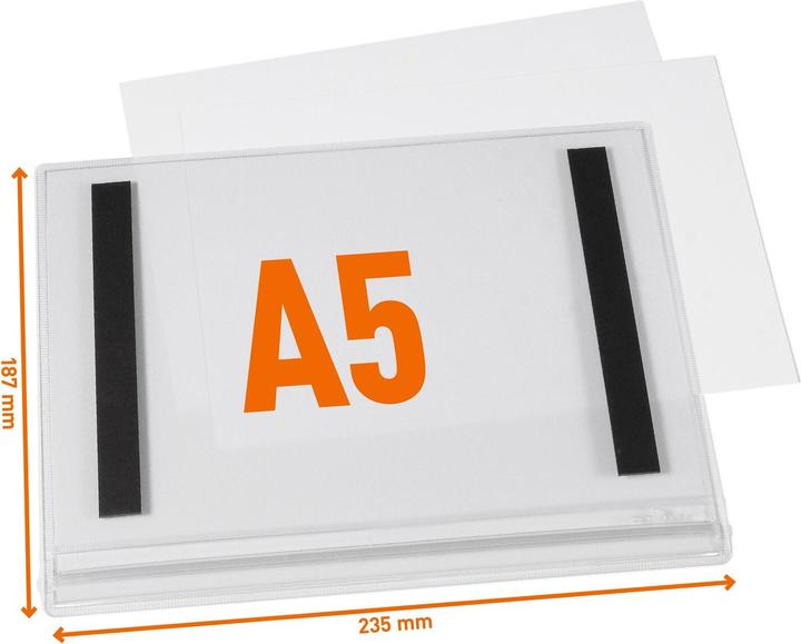 Produktbild Durable Plakattasche wasserdicht A5 magnetisch 5 stk