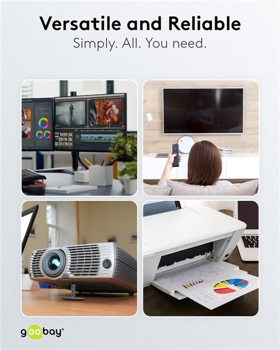 Produktbild Goobay Kaltgeräte Anschlusskabel (1.50 m)