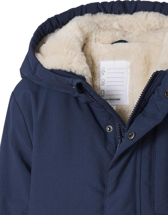 Image du produit Vertbaudet Jungen Winterjacke mit Kapuze und Webpelzfutter, Recycling-Polyester (98, 104)