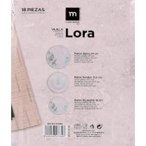 Actual product image La Mer round dinnerware 18 pieces lora md (18 Piece)