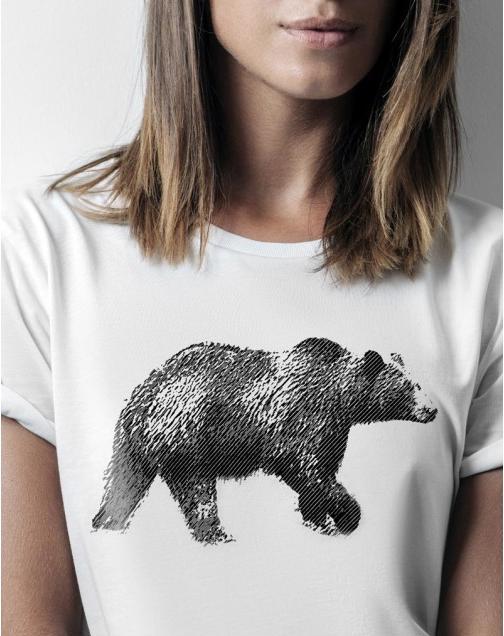 Actual product image Suplest T-SHIRT - Bear illustration (M)