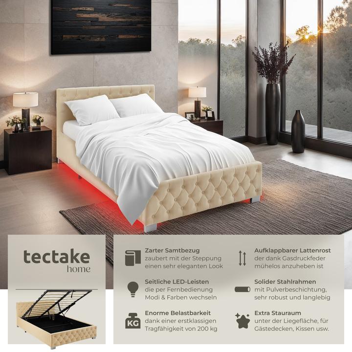 Produktbild tectake Polsterbett (120 x 200 cm)