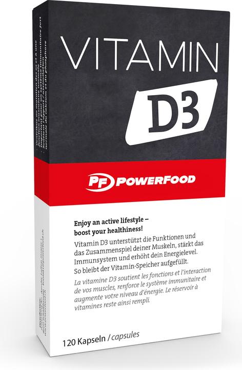 Image du produit Powerfood Vitamine D3 (120 pièce(s), Cachets, 522 g)