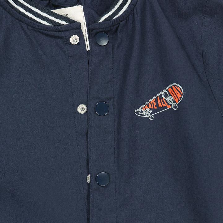 Actual product image La Redoute Collections Craft smock with press studs and college collar (116)