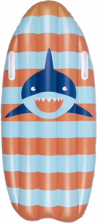 Swim Essentials Inflatable Surfboard Striped Shark