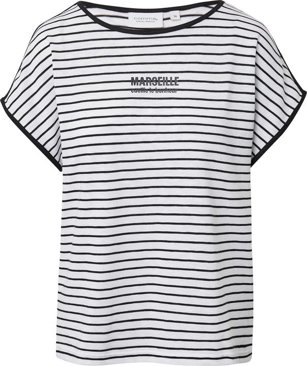 Produktbild Comma T-Shirt Gestreiftes T-Shirt aus Baumwollmix (44)