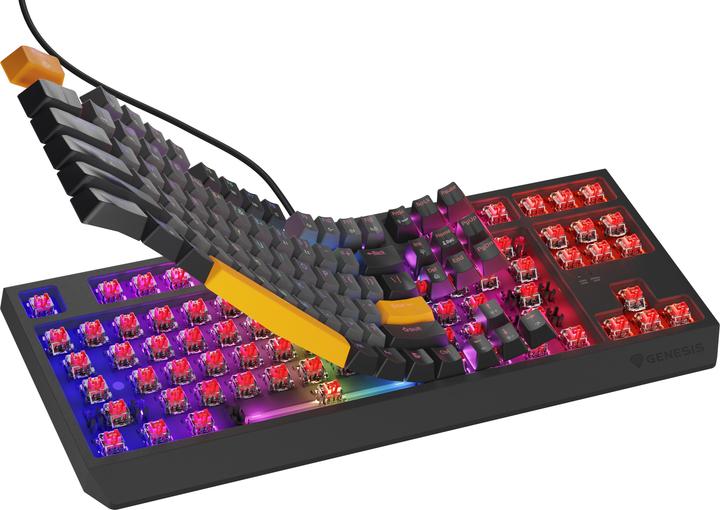 Actual product image Genesis Klawiatura Thor 230 TKL Outemu Red (NKG-2082) (US, Cable, Wireless)