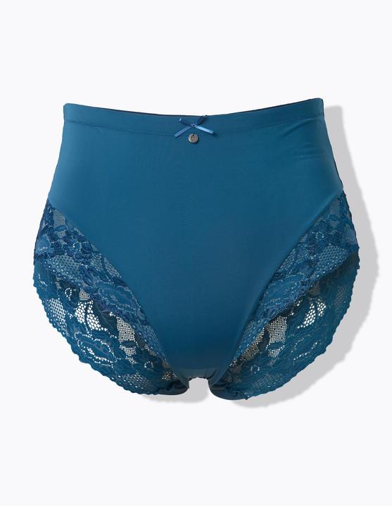 Produktbild Ulla Popken Midislip, transparente Spitze, hinten gerafft (62, Einzelpack)