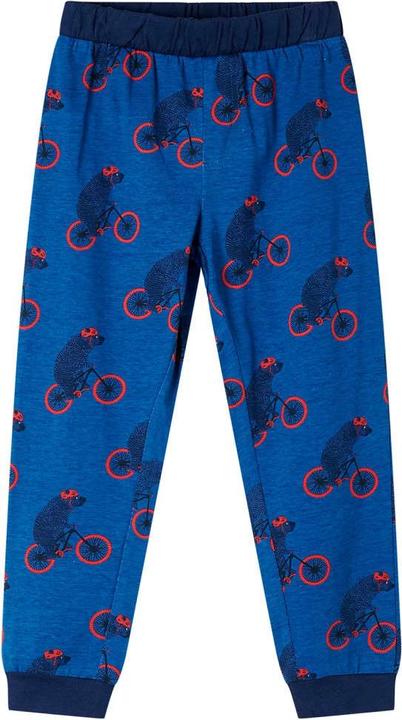 Immagine prodotto VidaXL Pigiama da bambino con maniche lunghe blu petrolio 128,Materiale (128)