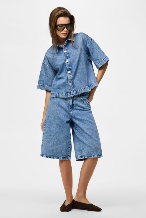 Immagine prodotto Pieces Pcsky Ss A-Shape Denim Top Noos Bc (S)