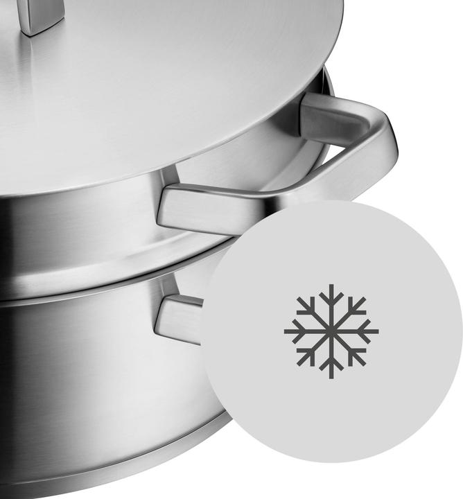 Produktbild WMF Bräter mit Dampfgareinsatz stahlgrau (Edelstahl, 28 x 20.20 cm)