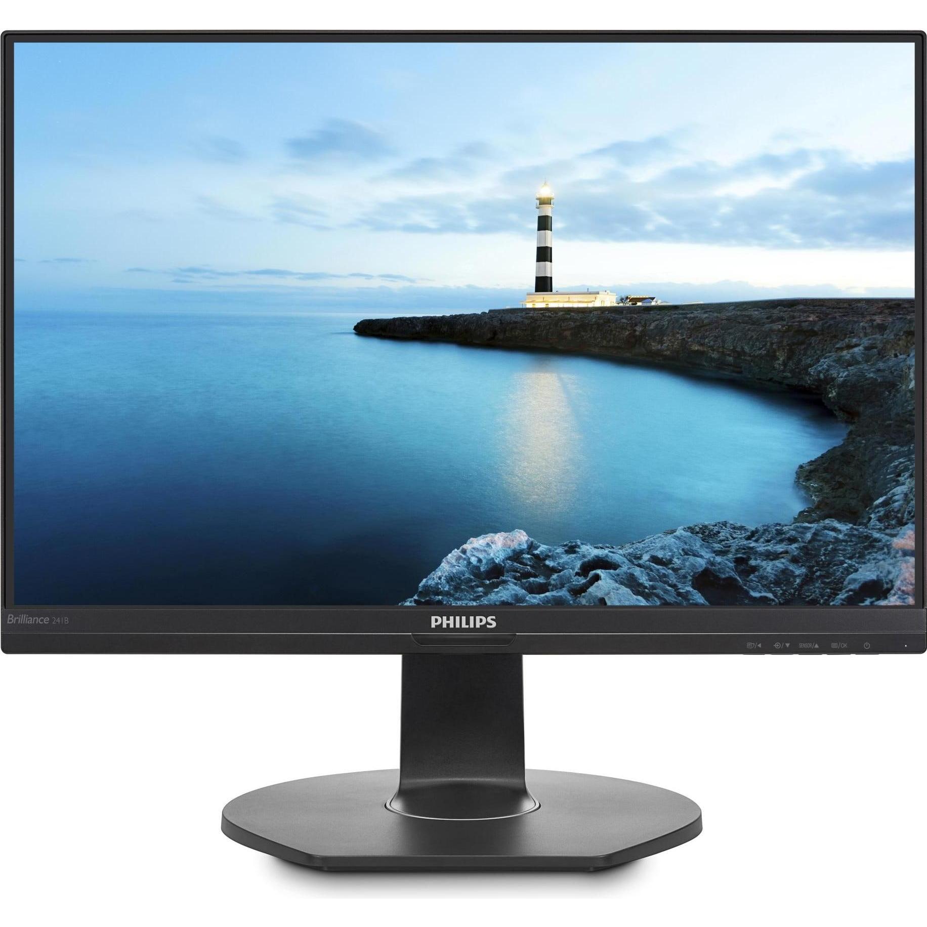Philips 241b7qupbeb/00 (1920 x 1080 Pixel, 24"), Monitor, Schwarz