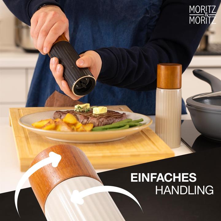 Actual product image Moritz & Moritz Spice mill set with ceramic grinder (Pepper, Salt)