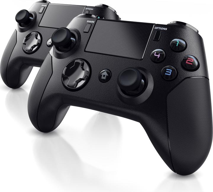 CSL 2x PlayStation 4 controller, manette de jeu Bluetooth pour PS4, double vibration, pavé tactile (PC, PS4)