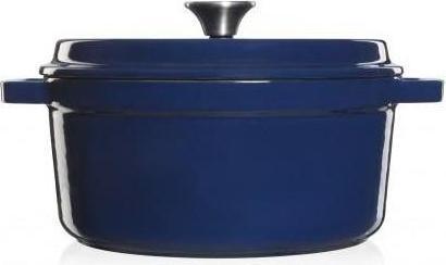 Actual product image pot with lid, blue, 3,5 l (Cast iron, 24 x 10.50 cm)