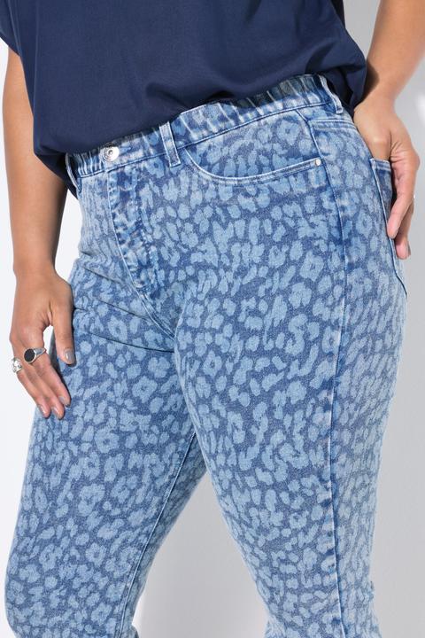 Image du produit Studio Untold Jean Mom 5 poches, motif léopard (44)