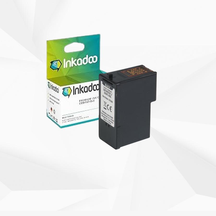 Thumbnail - Inkadoo, Druckerpatrone, Druckerpatronen kompatibel zu Lexmark 18CX032E / 32HC Druckkopfpatrone, schwarz Schwarz (BK)