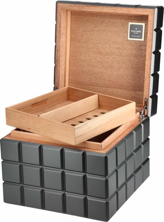 Produktbild Colibri Heritage Cube Humidor Anthrazit (60)