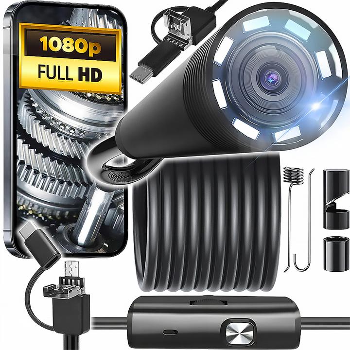 Actual product image Lasmex ENDOSCOPE CAMERA 2m LENS 8/7/5.5mm USB/C/MICRO LTC