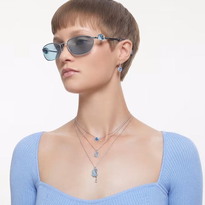 Produktbild Swarovski Iconic Swan Set Schwan Blau (Swarovski Metall)