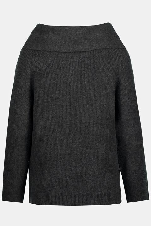 Produktbild Ulla Popken Pullover, Schulterausschnitt, Langarm, weicher Feinstrick (60)