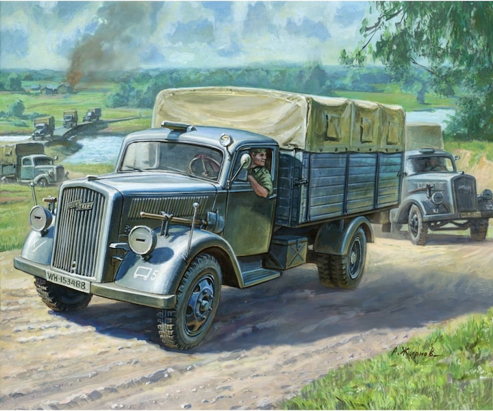 Produktbild Tamiya 1:100 WWII Deutscher 3t Transporter LKW