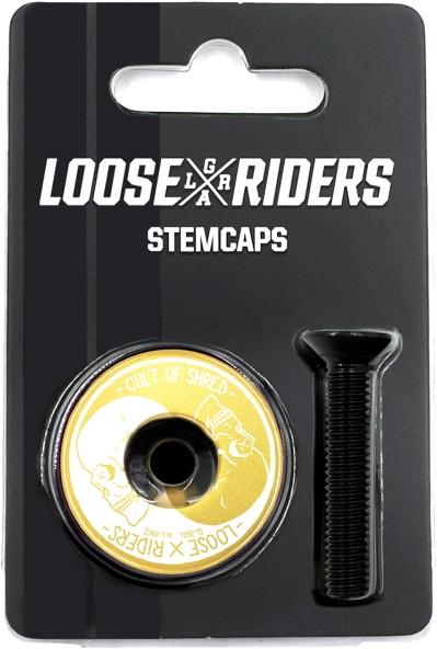 Actual product image Loose Riders X-Logo Stem Caps
