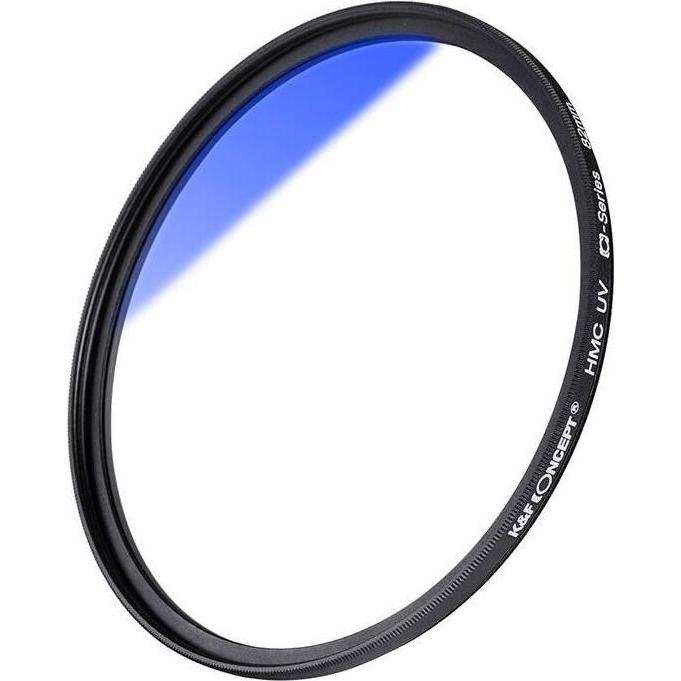 K&F Concept Filter 43 MM Blue-Coated UV Classic Series (43 mm, UV-Filter, 43 mm), Objektivfilter, Blau