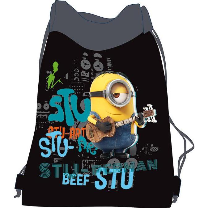 Lidex, Borsa, Worek na obuwie Minionki czarny, Nero