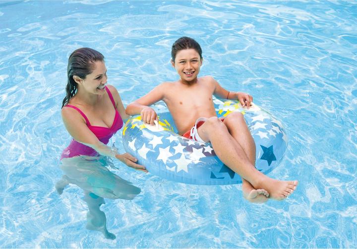 Actual product image Intex Swimming ring with handles