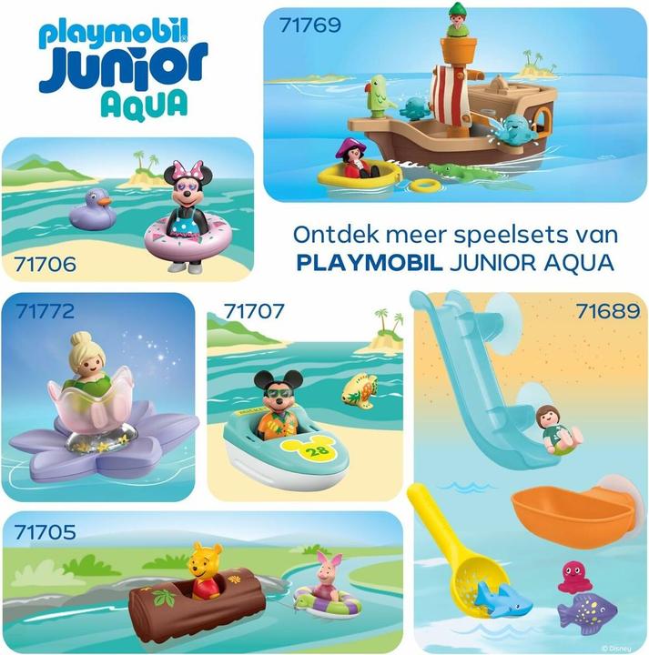Actual product image Playmobil JUNIOR AQUA: Waterfall tank with slide (71775)