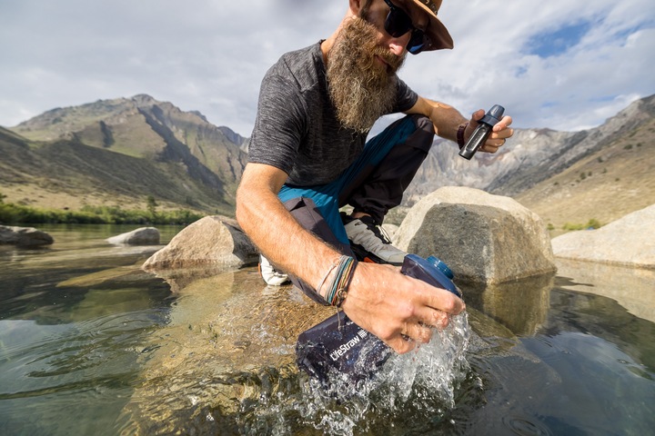 Image du produit LifeStraw Bouteille Peak Squeeze 1L (bleu)