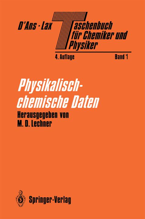 Energie-Label Taschenbuch für Chemiker und Physiker (Deutsch, B. Markert, D. Steinmeier, E. Nordmeier, H. Rosemeyer, J. V. Kratz, M. D. Lechner, M. Neumann, M. Wöhlecke, O. Thiemann, P. Hertel, S. Jovanovic, W. Heiland, 2012)