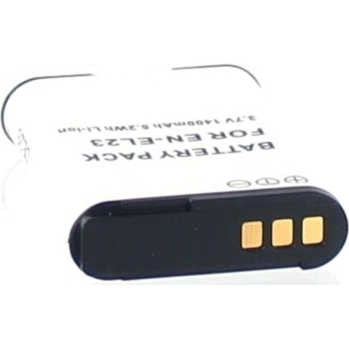 AGI 15703 Lithium-Ion (Li-Ion) 1400mAh 3.8V Wiederaufladbare Batterie (Akku), Kamera Stromversorgung, Schwarz