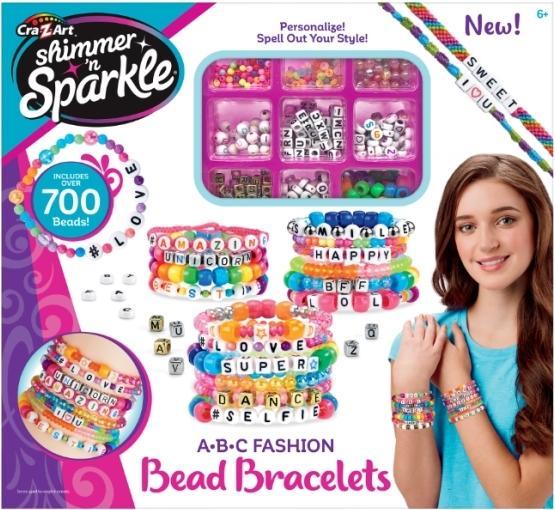 Image du produit Cra-z-art Shimmer n Sparkle - ABC Beads Bracelets - (17883) (Matières plastiques)