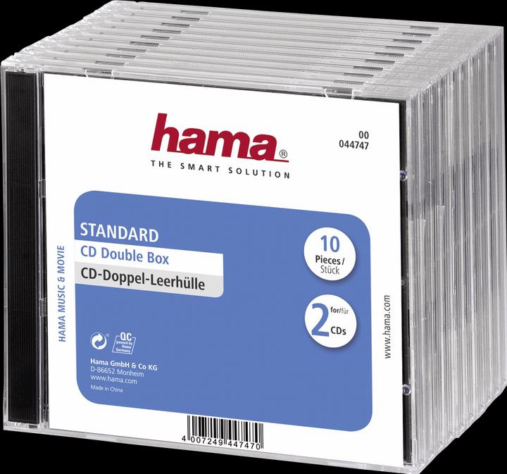 Hama CD Double Box 10er Jewel-Case