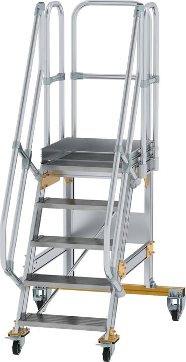 Actual product image Munk Platform stairs mobile 60ï¿½ step width 600 mm 5 steps (Platform ladder, 60 cm)